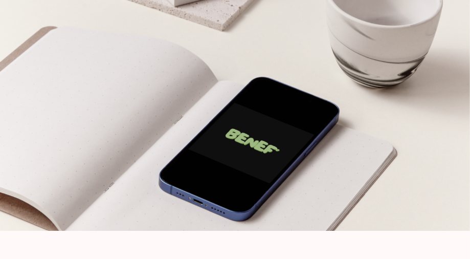 Application BENEF sur un téléphone