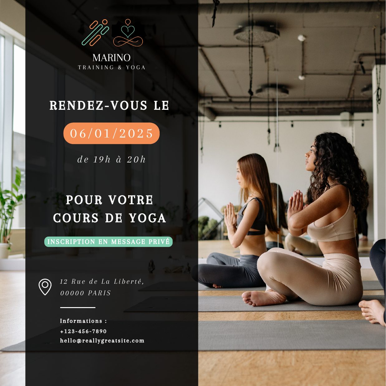 Projet Marino Training & Yoga